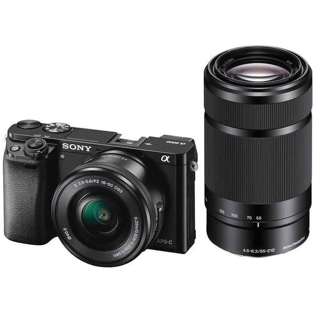 Mirrorless Digital Camera with 16-50mm and 55-210mm Power Zoom Lenses X3746