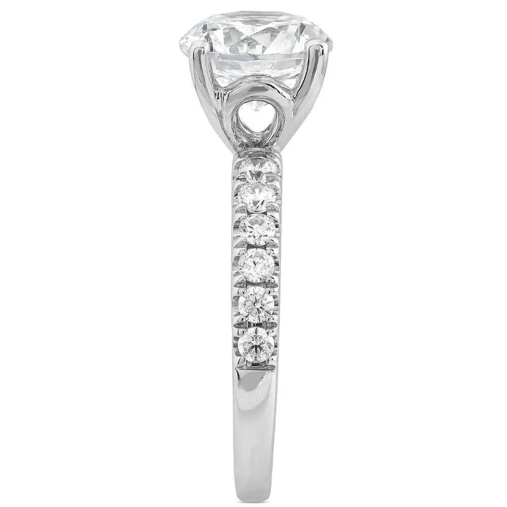 4Ct Diamond Engagement Ring in 14k White, Yellow, or Rose Gold P447867