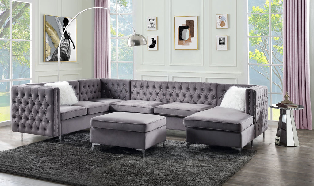 Gray Sectional Set U994