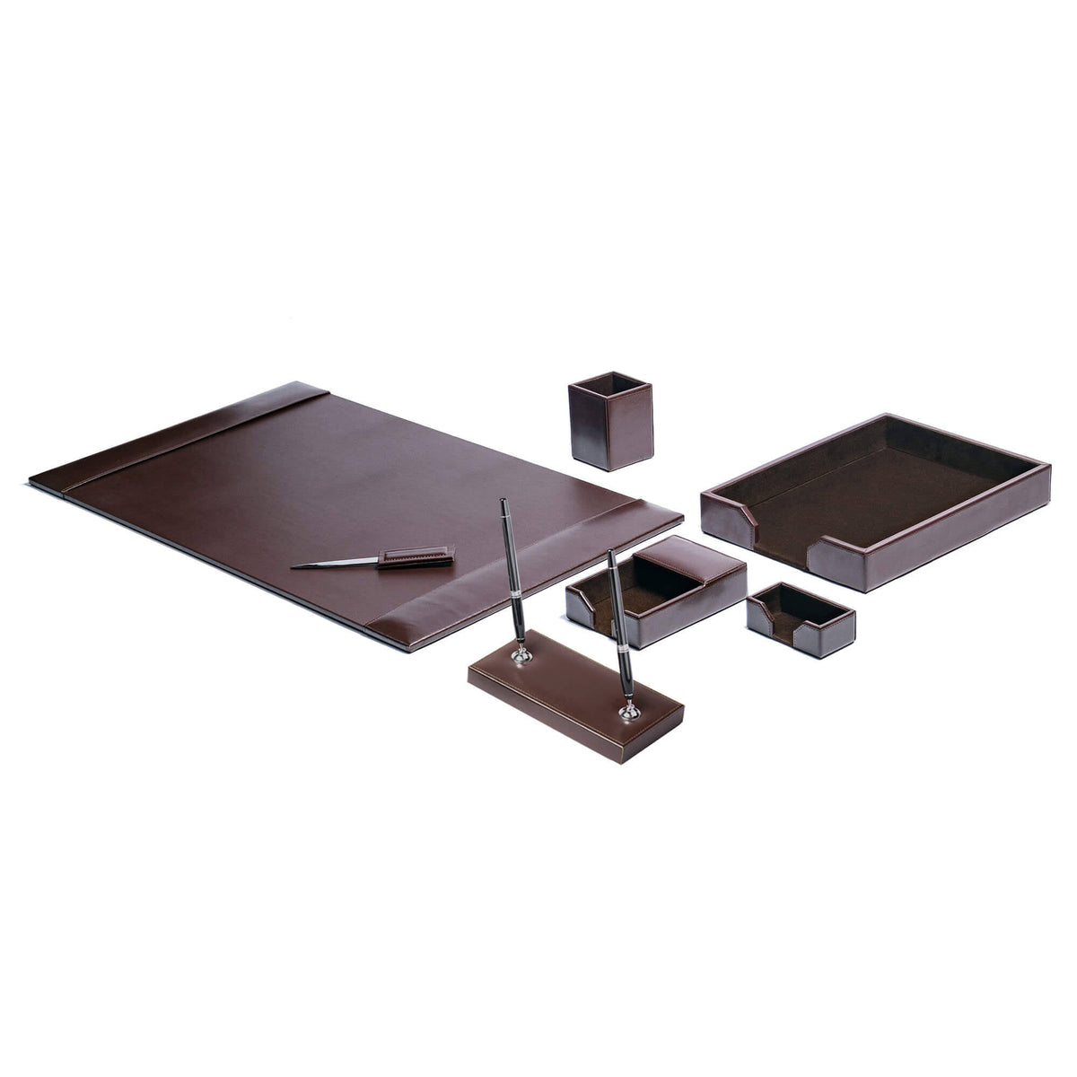 7-Piece Bonded Leather Desk Set I5219