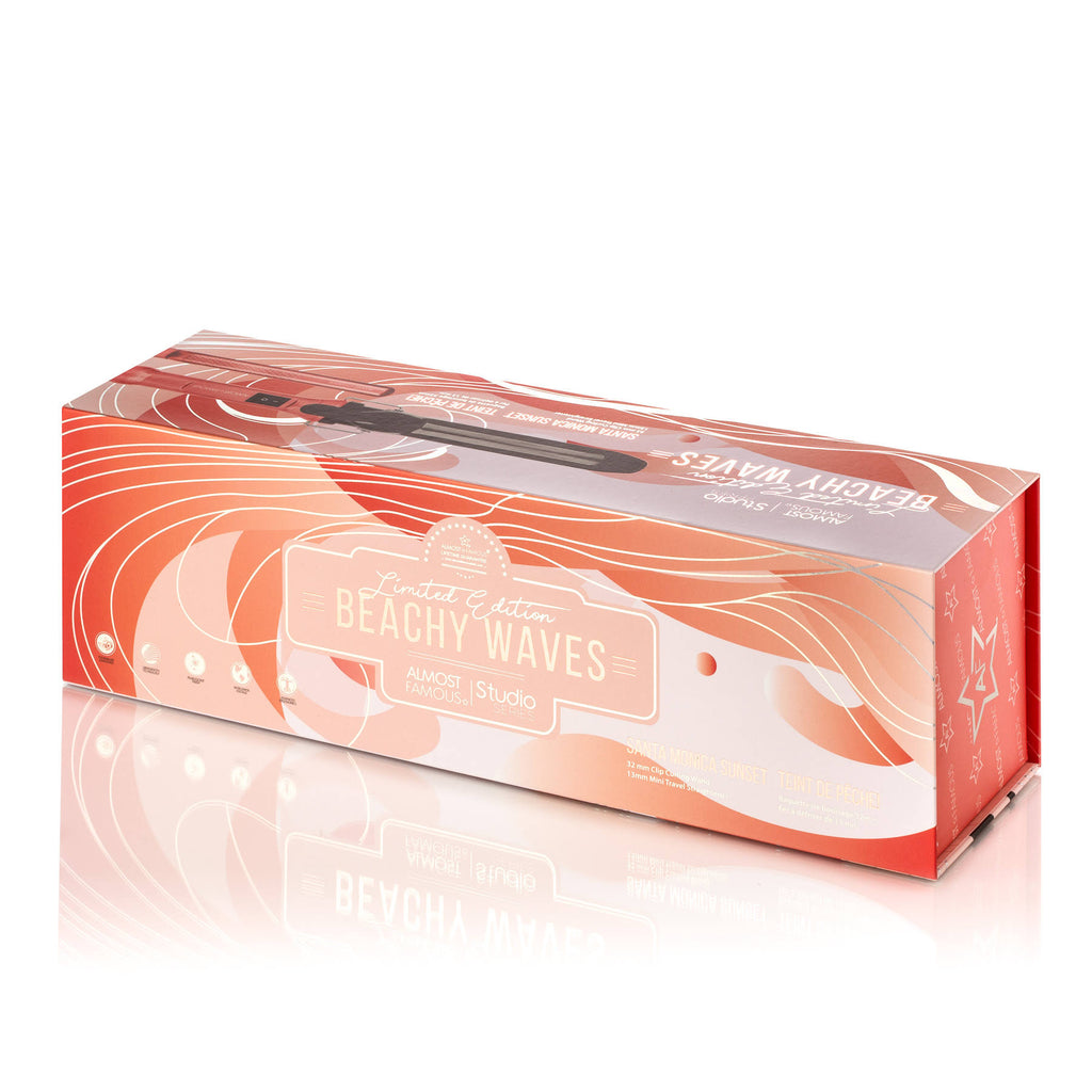 2-Piece Set with Curling Wand & Mini Togo - Sunset Orange M583
