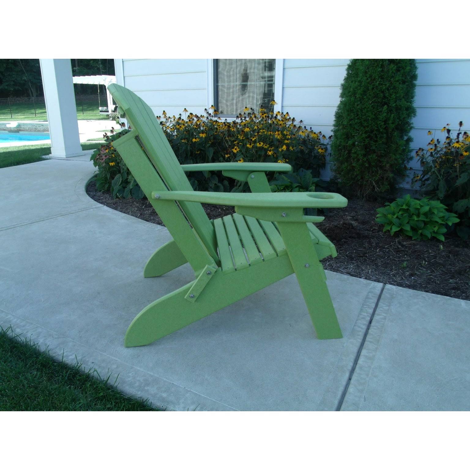 Weathered Wood Poly Adirondack Chair B5714
