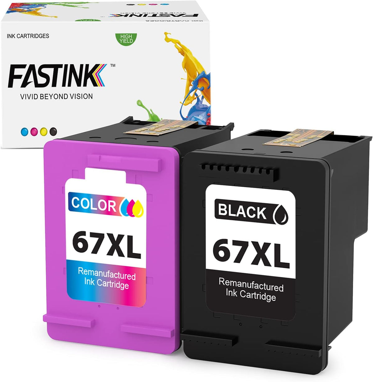 Black Tri-Color Ink Cartridge Combo Pack of 2 G1023