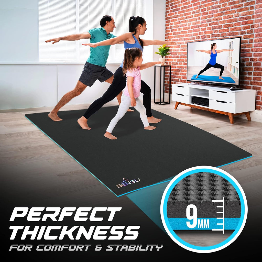 Large 7’ x 5’ x 9mm Non- Slip Yoga Mat R874