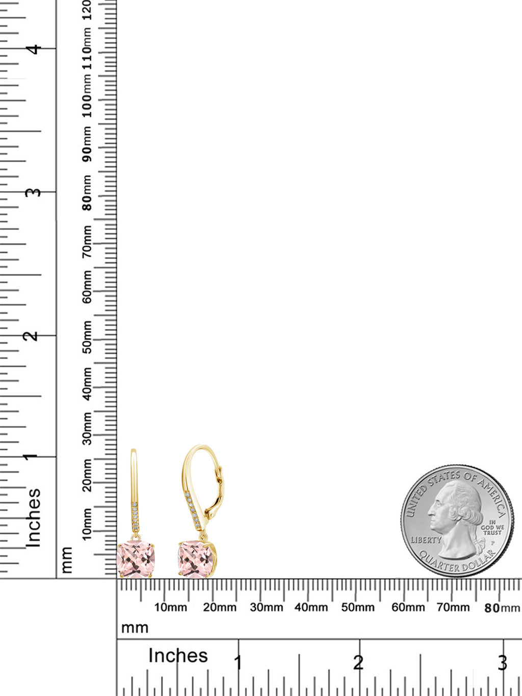18K Yellow Gold Plated Silver Earrings F460