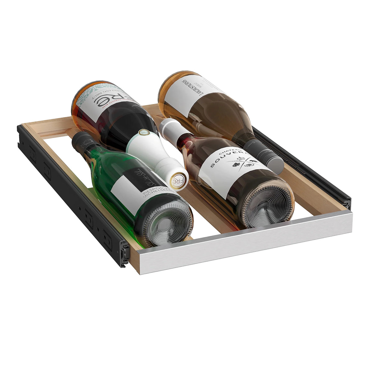 15" Wide 23 Bottle Dual Zone Stainless Steel Wine Cooler B883