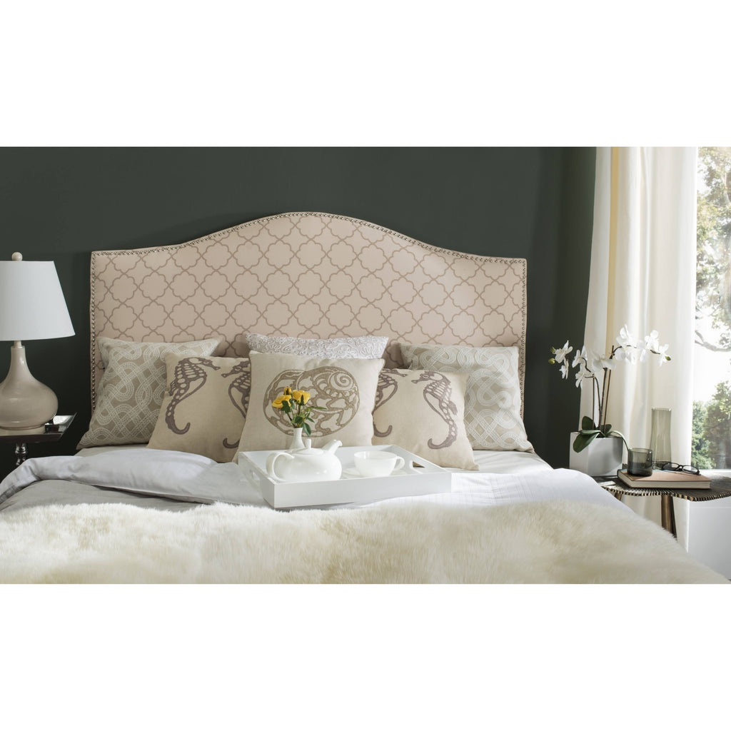 Pink/Beige Queen Headboard X386458
