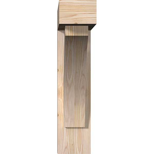 Smooth Bracket with Offset Brace, Douglas Fir A861025