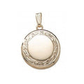 14K Yellow Gold Filled Round Locket Necklace X603362