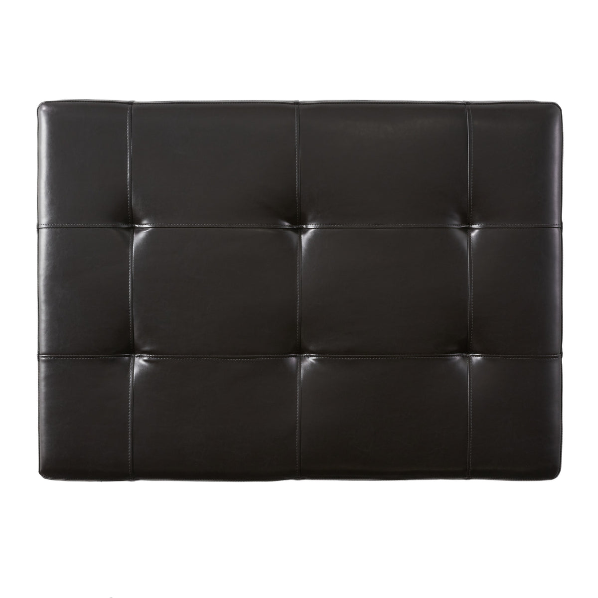 Dark Espresso Bonded Leather Storage Ottoman C231997