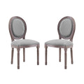 Light Grey Dining Side Chair, Set of Two E780165