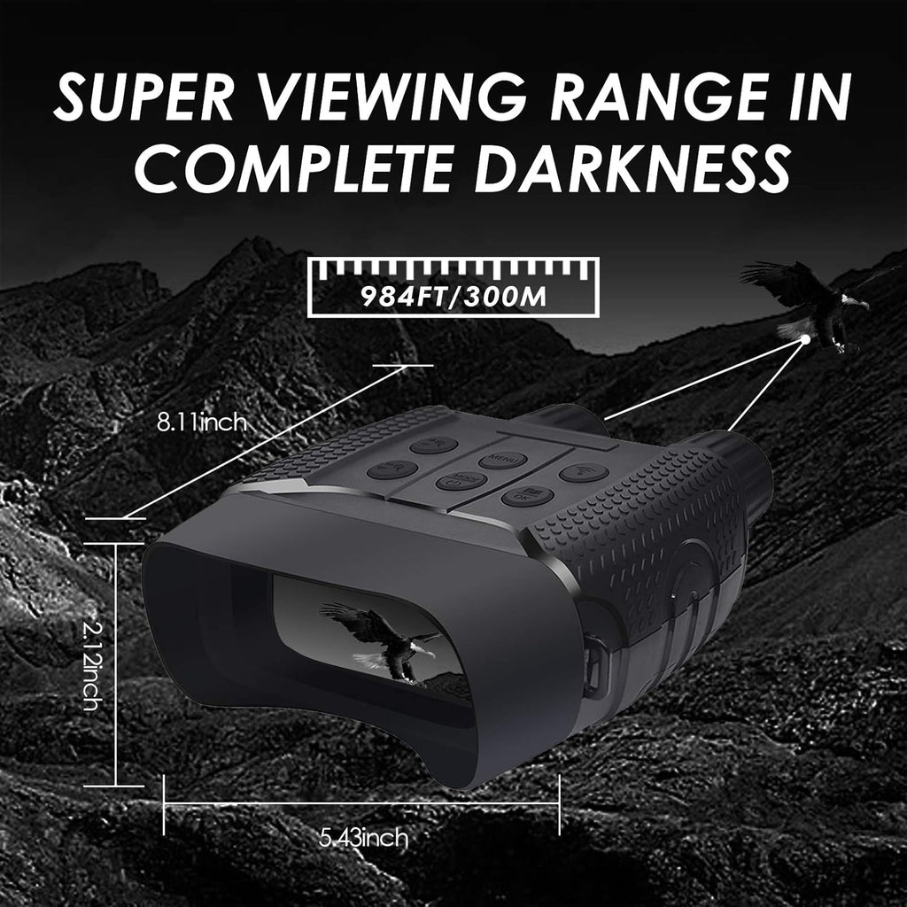 Night Vision Goggles with 2.31'' LCD Digital Infrared Binoculars with 32GB TF Card P4059