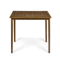 Teak Finish Acacia Wood Rectangle Bar Table B899210