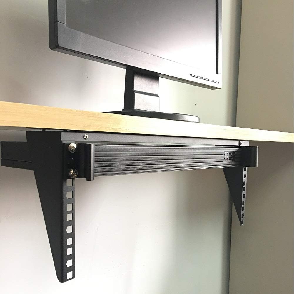 2U Light-Loading Foldable 19 Inches Cold Rolled Steel Vertical Wall Mount Rack P87587