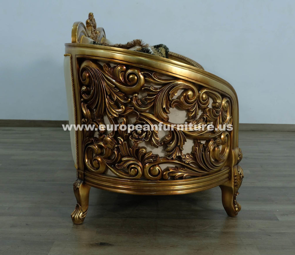 Antique-Bronze Jacquard Sofa T39820