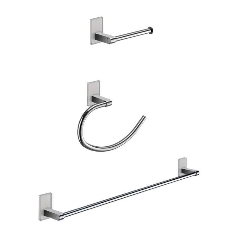 Maine White Bathroom Accessory Set R20758