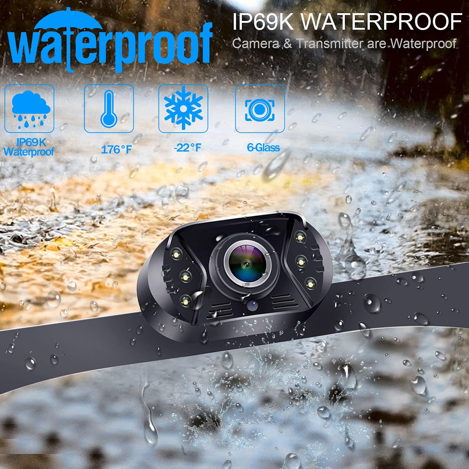 HD 1080P Backup Camera Rear View Monitor Kit W10654