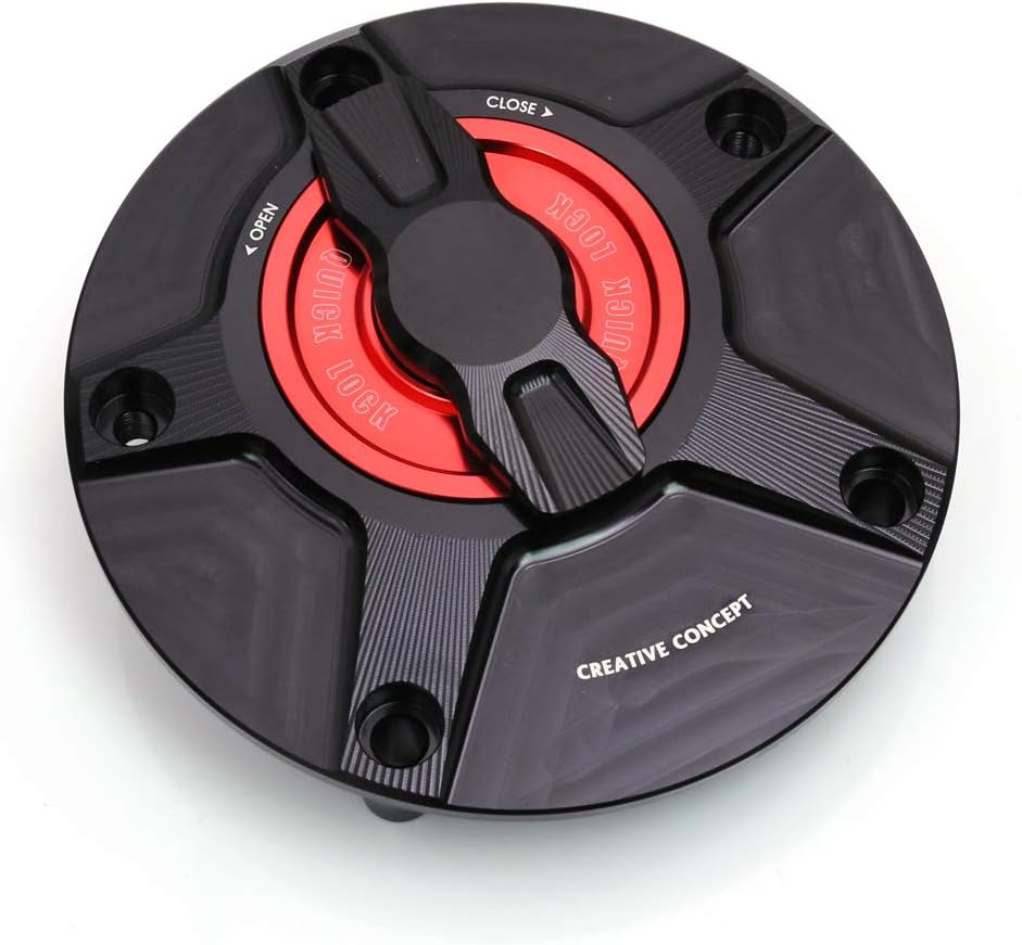 Black Blue CNC Quick Lock Fuel Cap Y45383