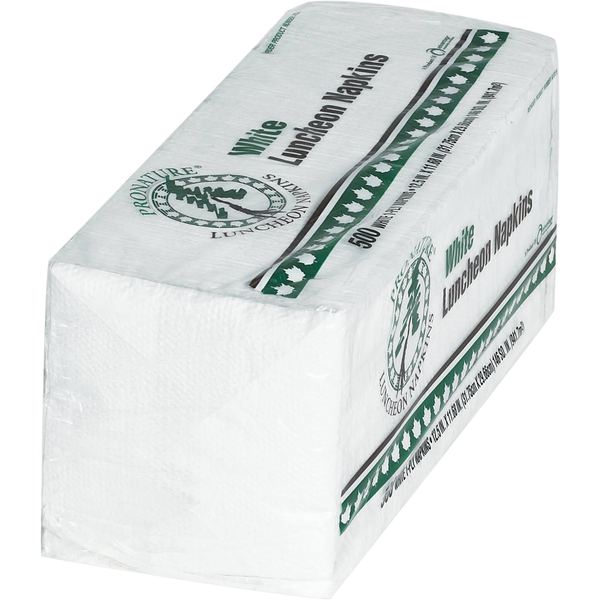 White 1-Ply 1/4 Fold Luncheon Napkins E509