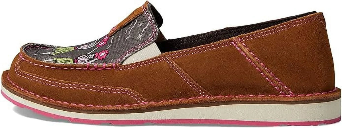 Women's Cruiser Western Aloha Boat Shoe, Nutty Bean/Hula Print, 10 10 NUTTY BEAN H593