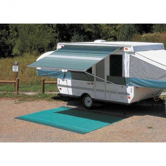 Campout Vinyl Bag Awning Black-Gray 3.5m 11ft-6in W40259