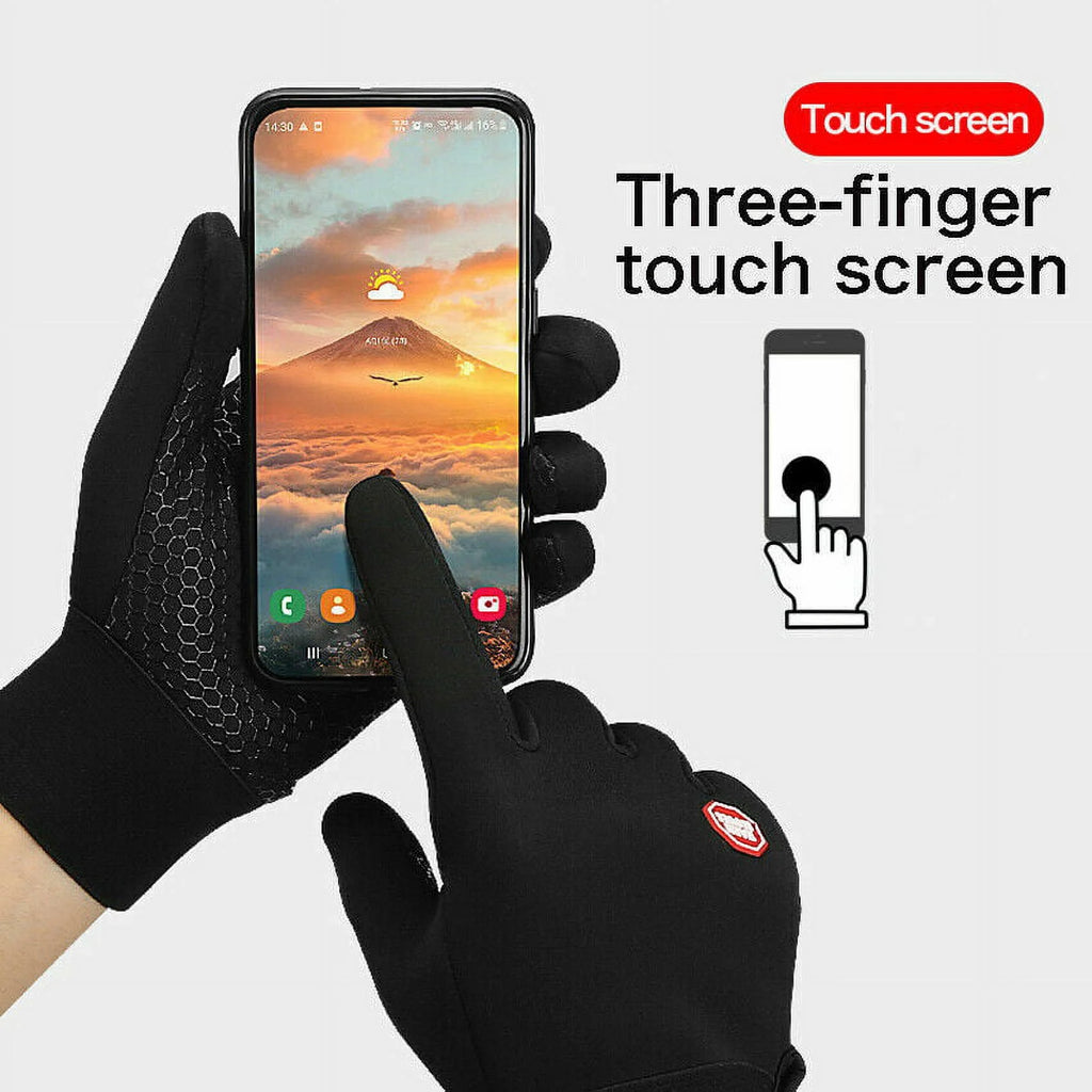 Thermal Waterproof Touchscreen Ski Snow Gloves, Large C5568