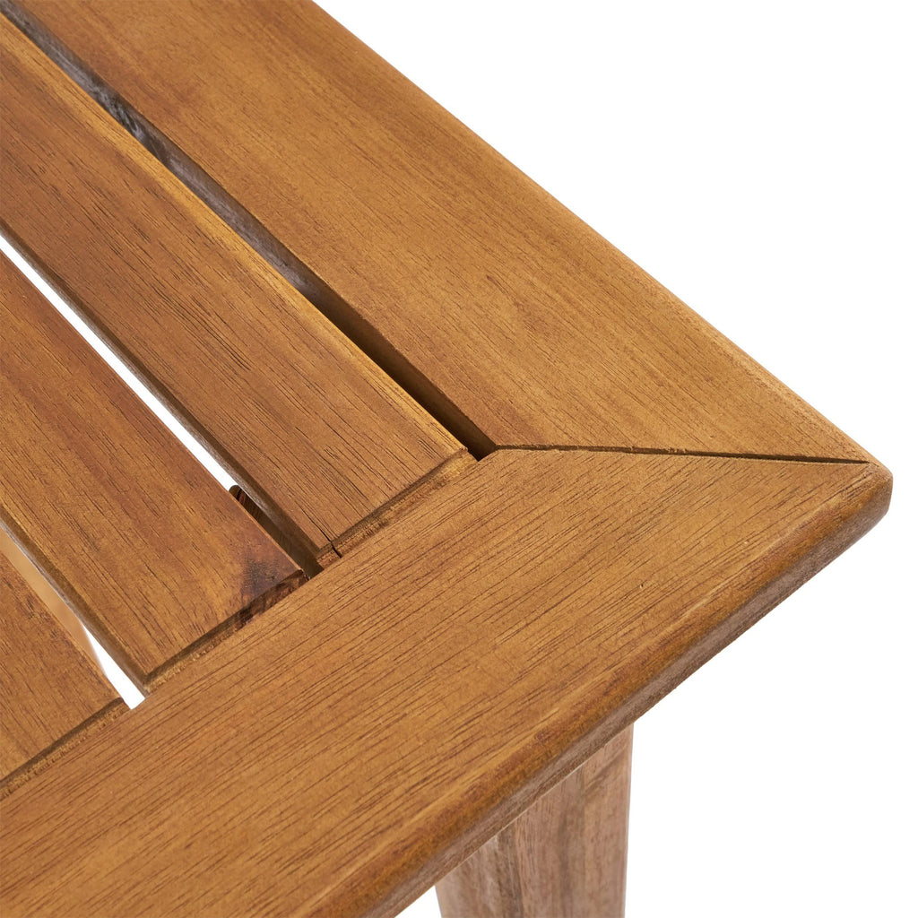 Teak Finish Acacia Wood Rectangle Bar Table B899210