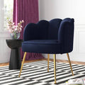 Blue Velvet Barrel Chair M833
