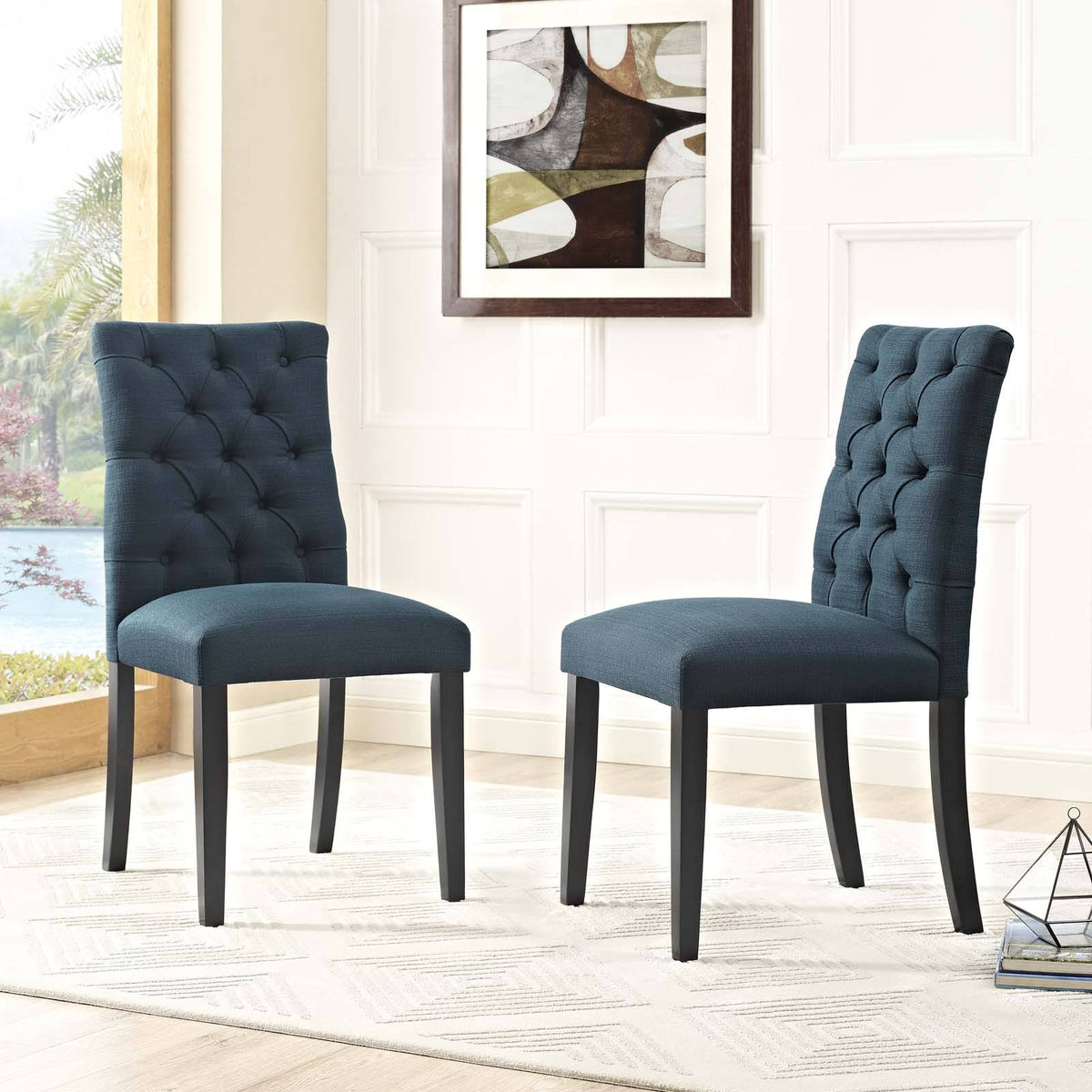 Granite Fabric Dining Chair Set of 2 P130