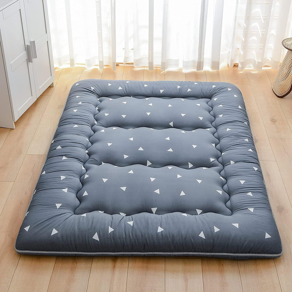 Japanese Floor Mattress Foldable Tatami Mat with Washable Cover X424566