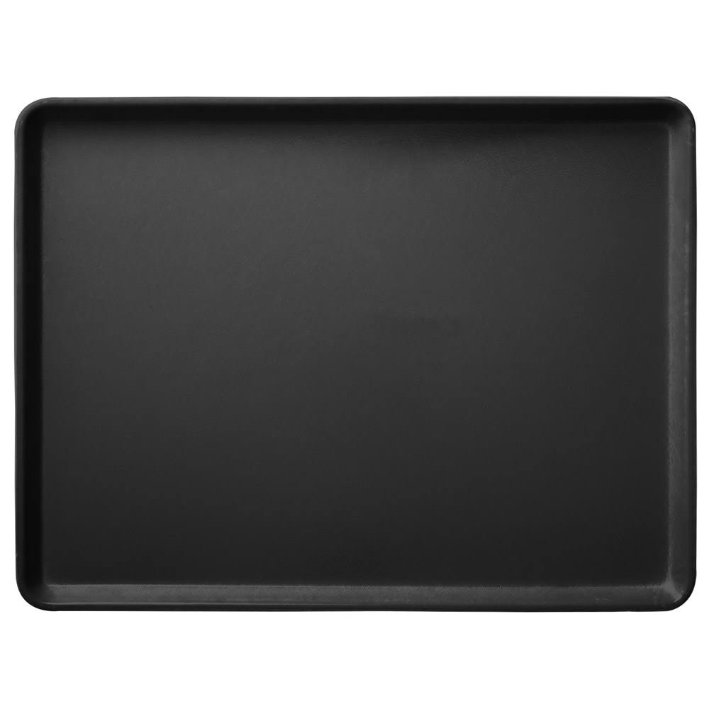 Black Glasteel Fiberglass Low Edge Cafeteria Tray Q91118