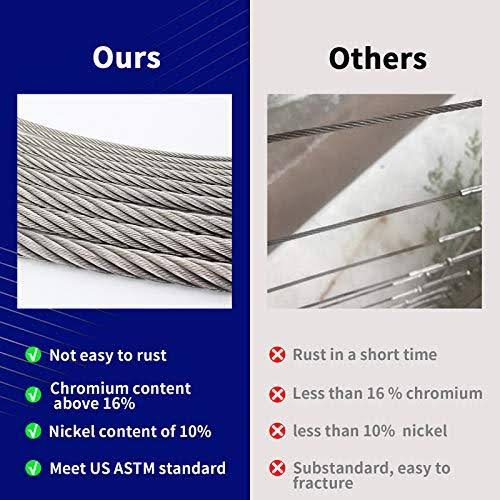 1/8' T316 Stainless Steel Cable Wire Rope O99848