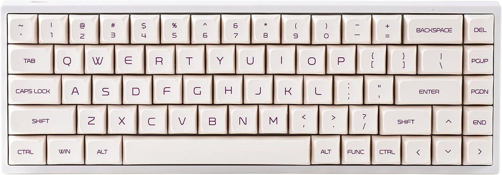 Translucent ABS Mechanical Keyboard 68-Key with Gateron Blue Switch O617822