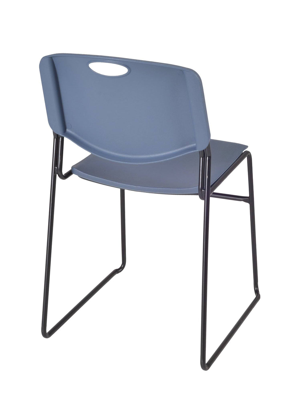 48x22 Square Breakroom Table with 4 Stack Chairs D530804