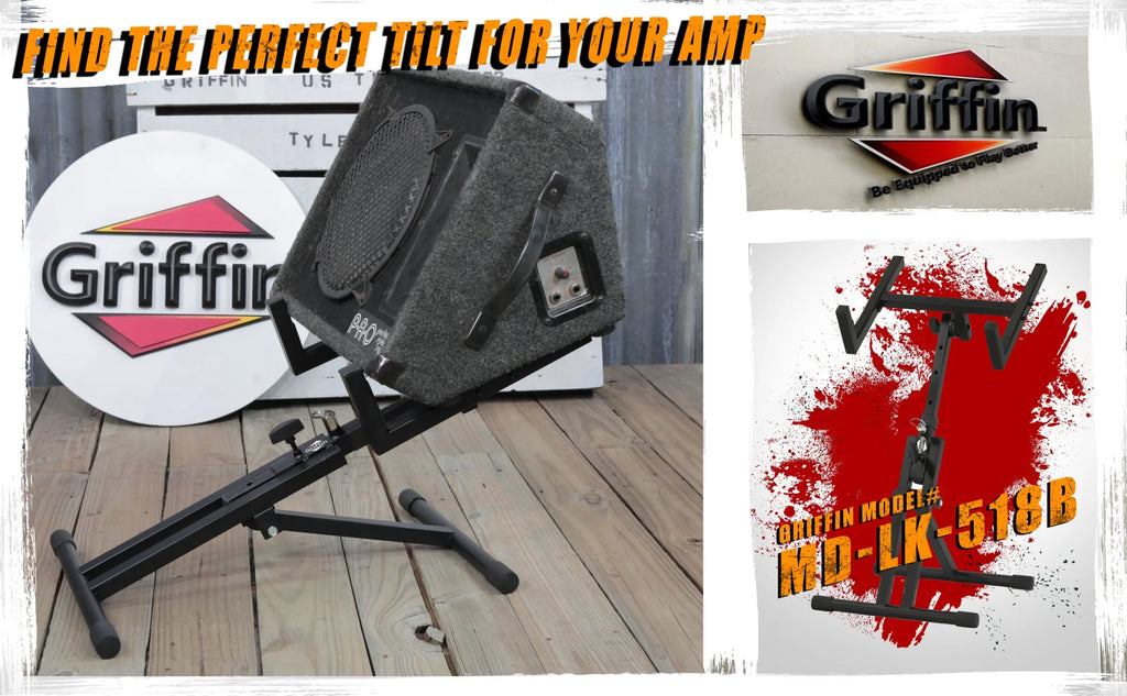Low Profile Adjustable Guitar Combo Amplifier Stand F91898