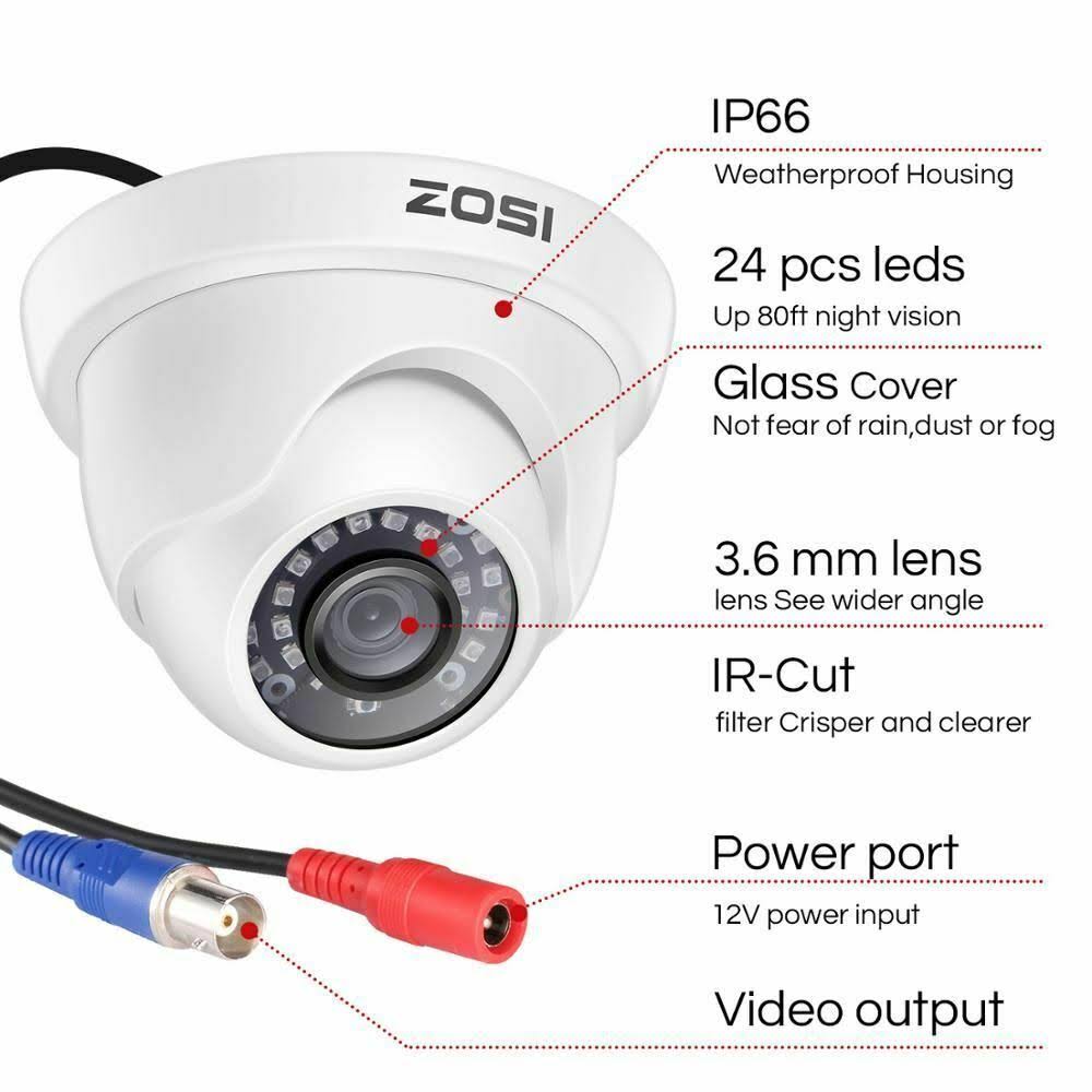 1080p Outdoor CCTV System 4CH DVR with 2x 2MP Cameras I823183