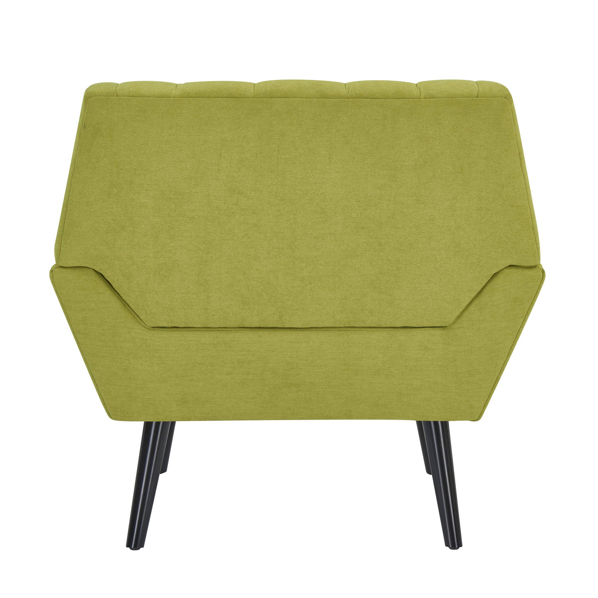 Turquoise Blue Velvet Channel Tufted Armchair Q639867