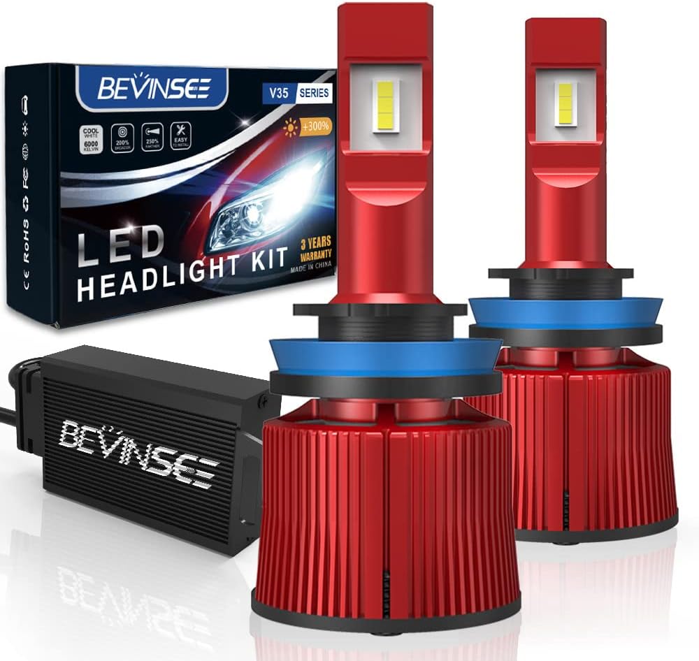 H11/H9/H8/H16 LED Headlight Bulbs 2pcs Pack of 2 Y749