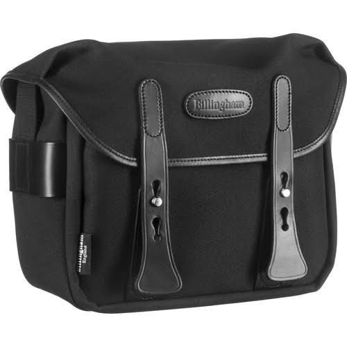 Black FiberNyte Camera Bag with Black Leather Trim L9160