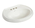 White 21 inch Vitreous China Drop in Bathroom Sink P966786