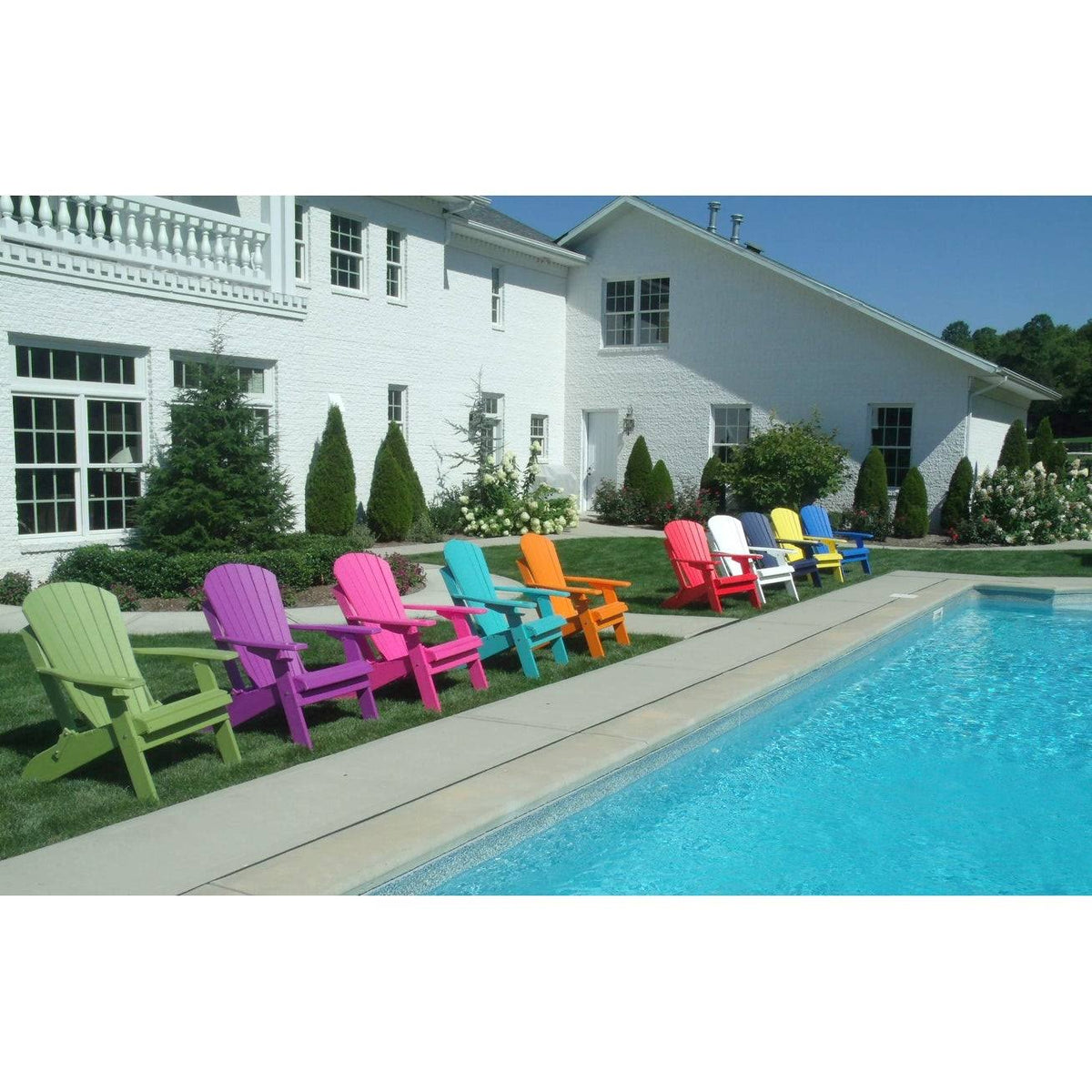 Weathered Wood Poly Adirondack Chair B5714