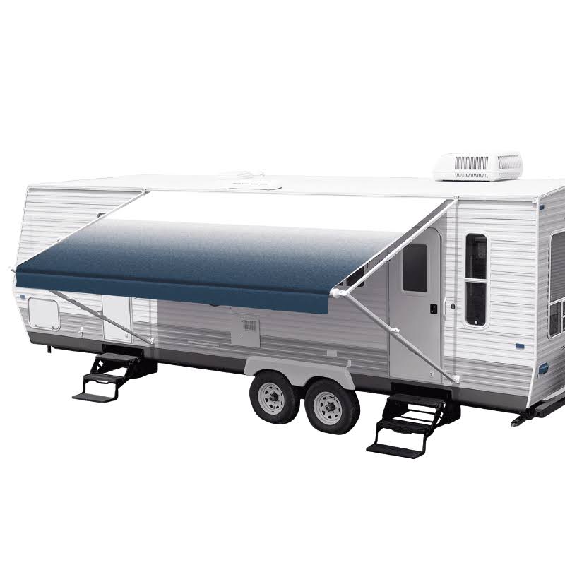 15& Blue Fade Awning Fabric K3578