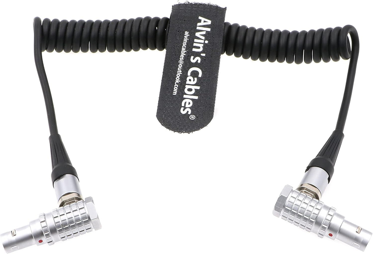 5 Pin Male to 5pin Timecode Coiled Cable Pack of 2 F207289