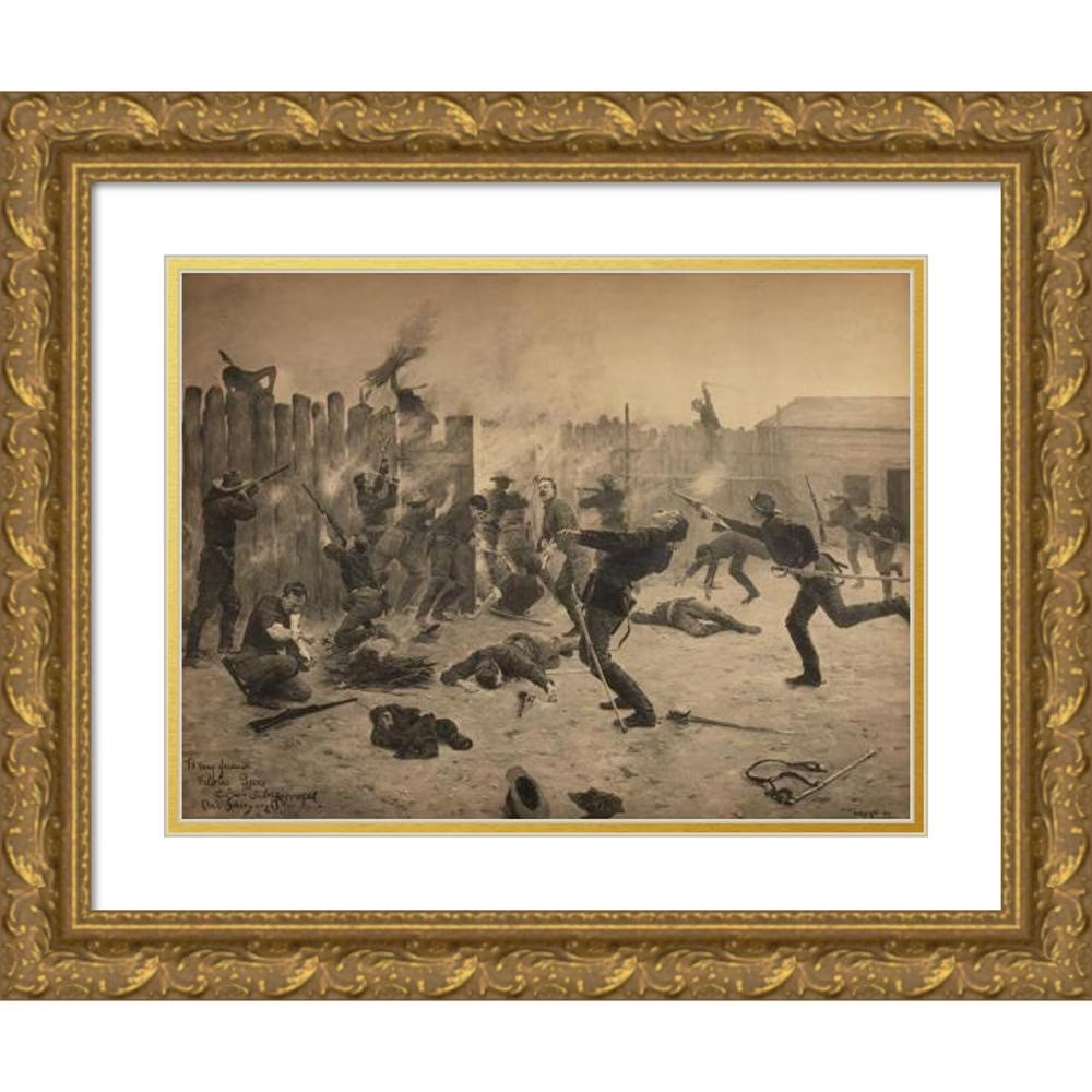 24x19 Gold Ornate Framed Double Matted Art Print E449537