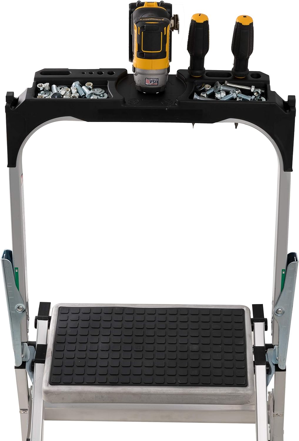 3-Foot Step Stool, 300-Pound Capacity, Silver V583