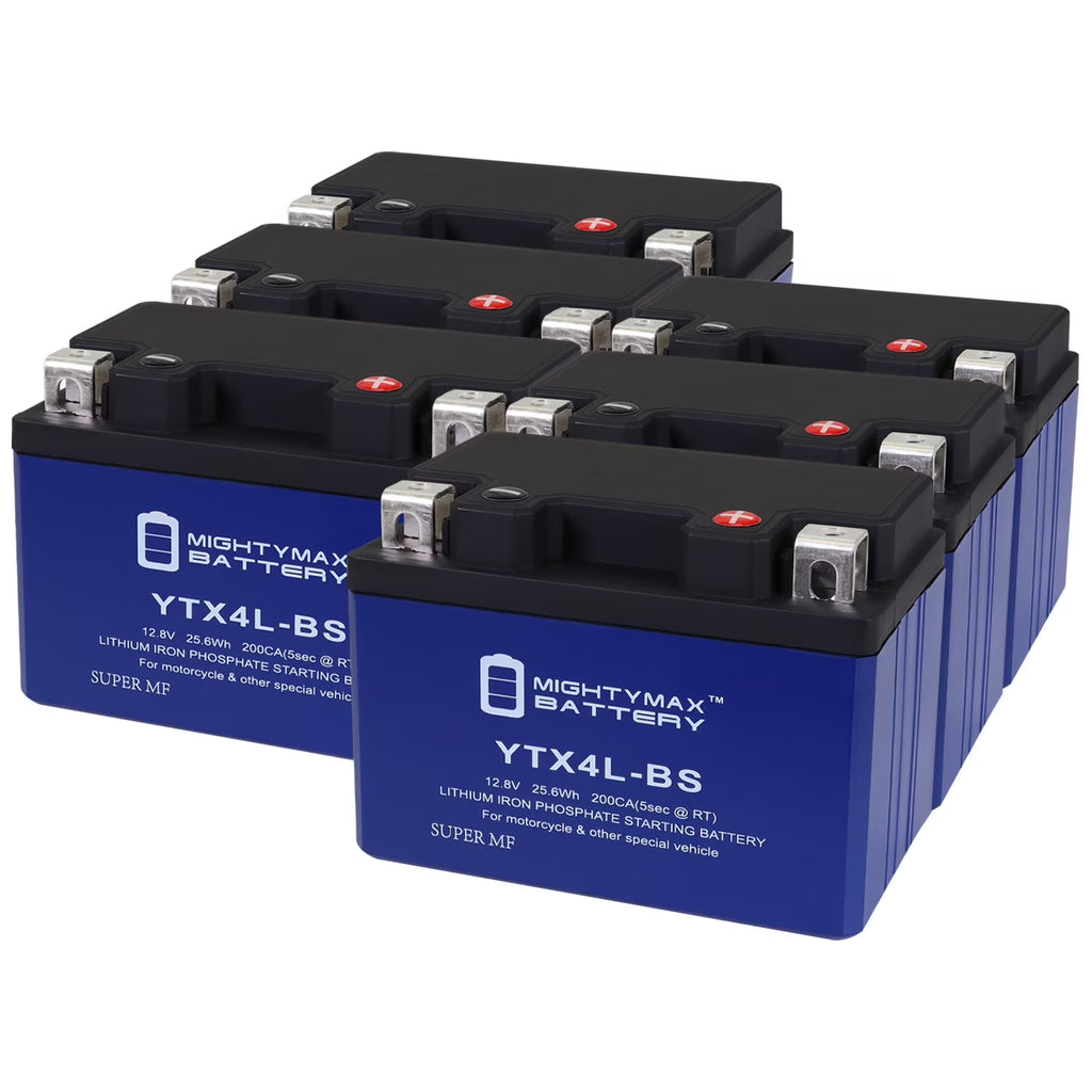 6 Pack Lithium Replacement Battery for Honda Scooters L6420