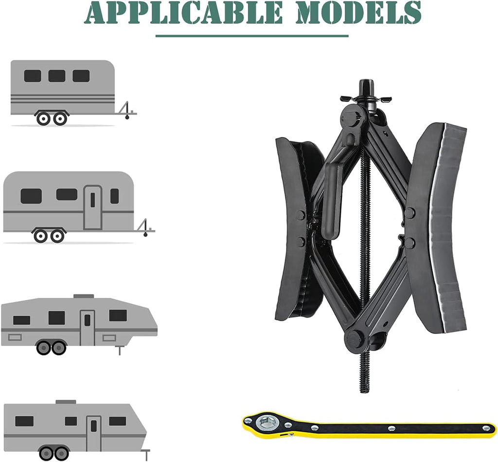 Camper Wheel Chock X Shaped RV Chocks Stabilizer Tire Wheel Chock Pair A981