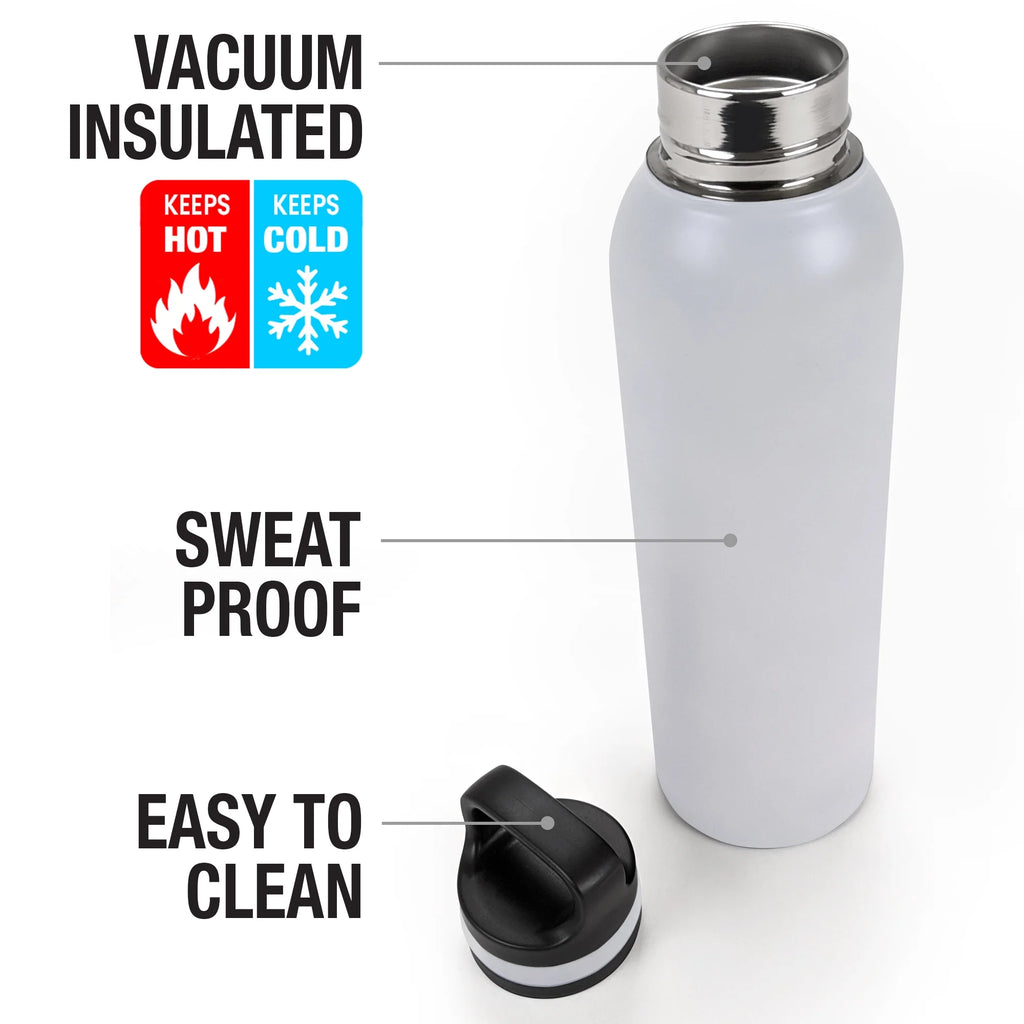 24 oz Insulated Stainless Steel Water Bottle with Loop Cap S5901