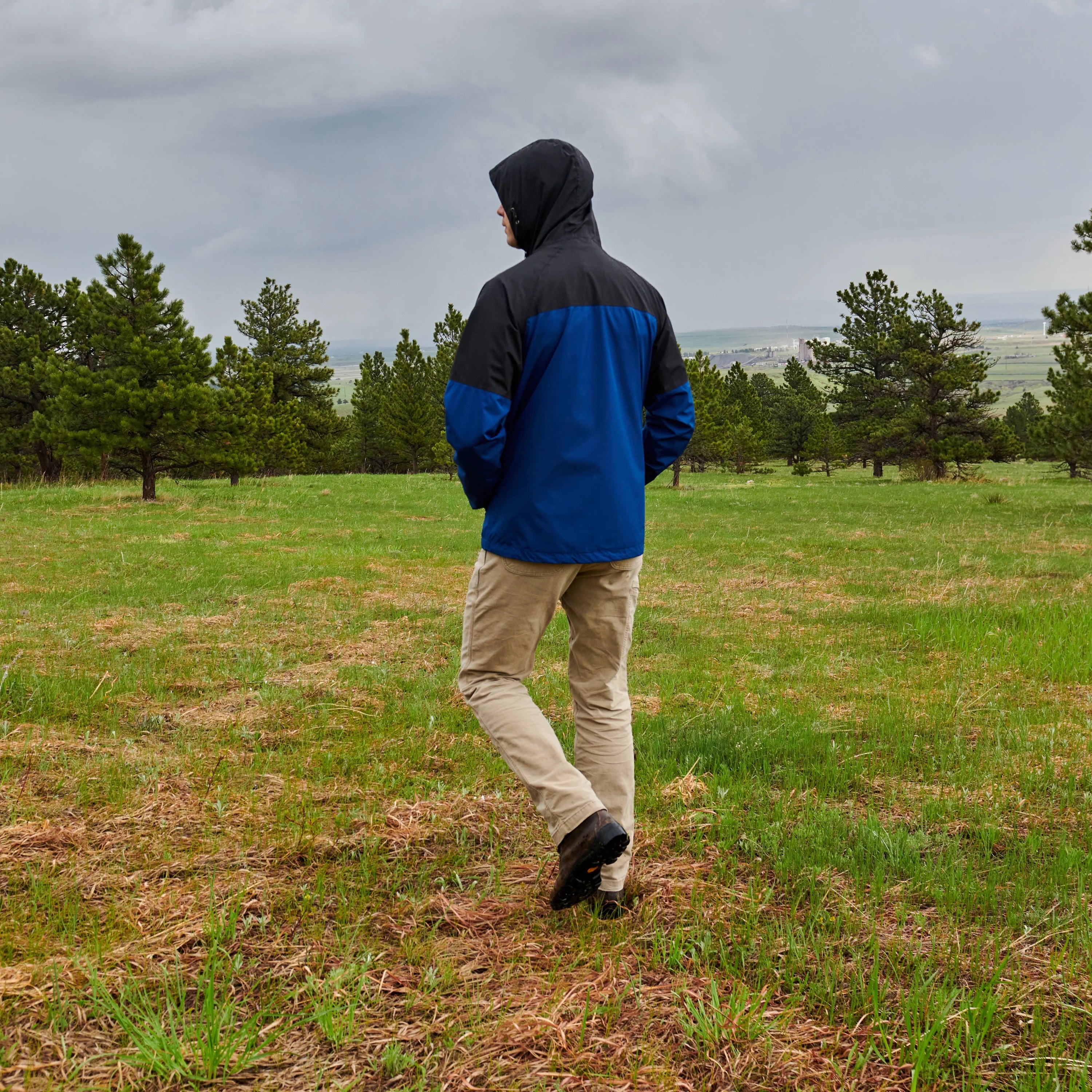 Men's Blue Rain Jacket E869