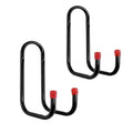 2-Piece Heavy Duty Metal Wall Mount Double J Bicycle Bike Hooks Hanger V903